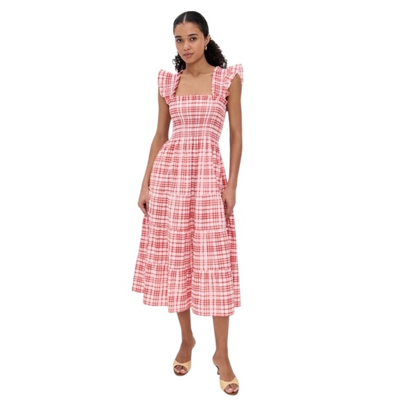 Hill House Dresses & Skirts - Hill House Ellie Nap Dress. Watercolor Gingham - Cherry. M. NWT.